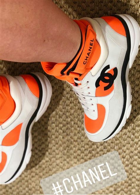 new orange chanel sneakers|chanel sneakers brand new.